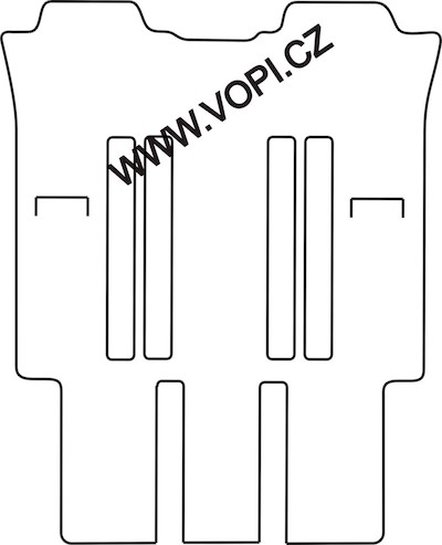 Autokoberce Citroen C8 2002 7 míst - zadní sada Perfectfit (827)